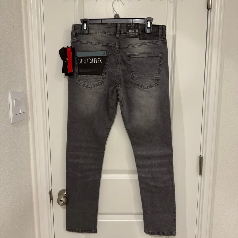 Marc Ecko Men's Cut & Sew Charcoal Slim Jeans Size 30x30 Street Wear Grunge